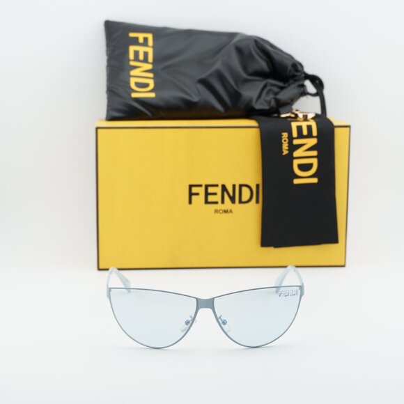 Fendi FE40138U 85V Cat Eye Sunglasses - Light Blue main image 5